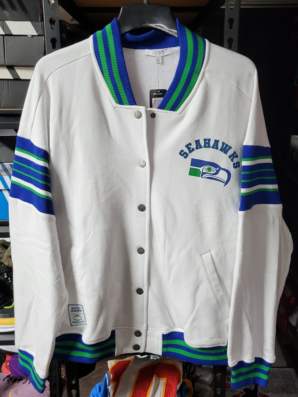 *NEW* WEAR by Erin Andrews NFL Team Apparel Seattle Seahawks Snap Jacket Sz 3XL
